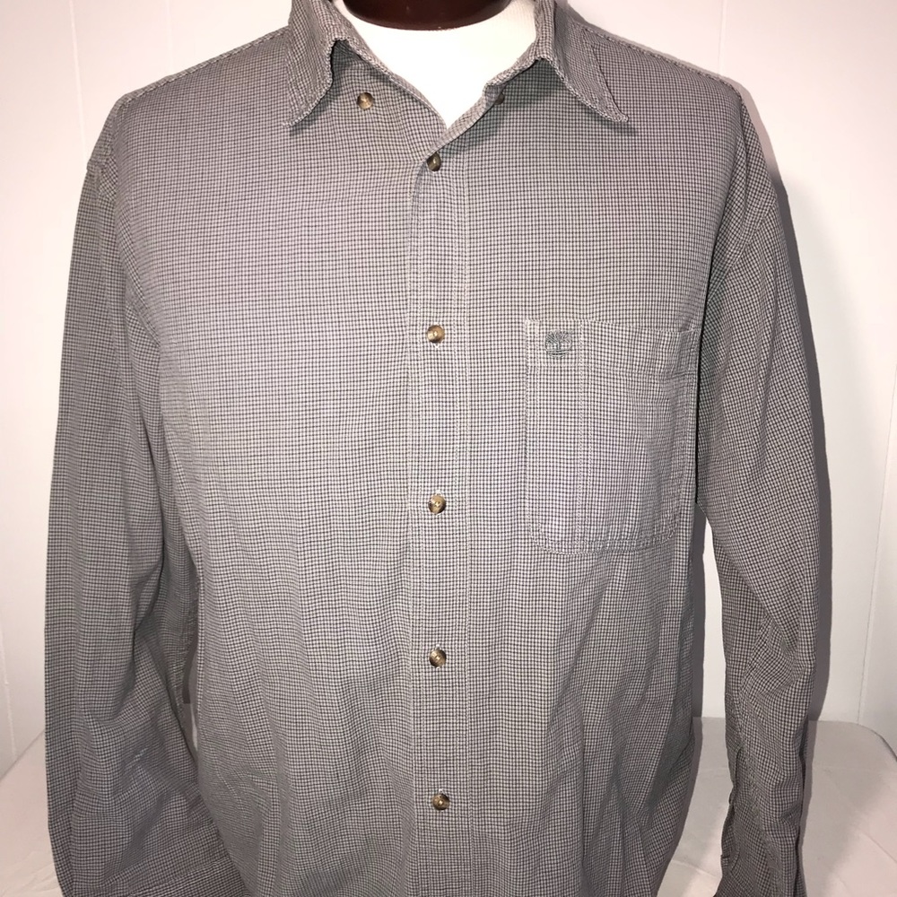Timberland Mens Large Multicolor Button Up Shirt